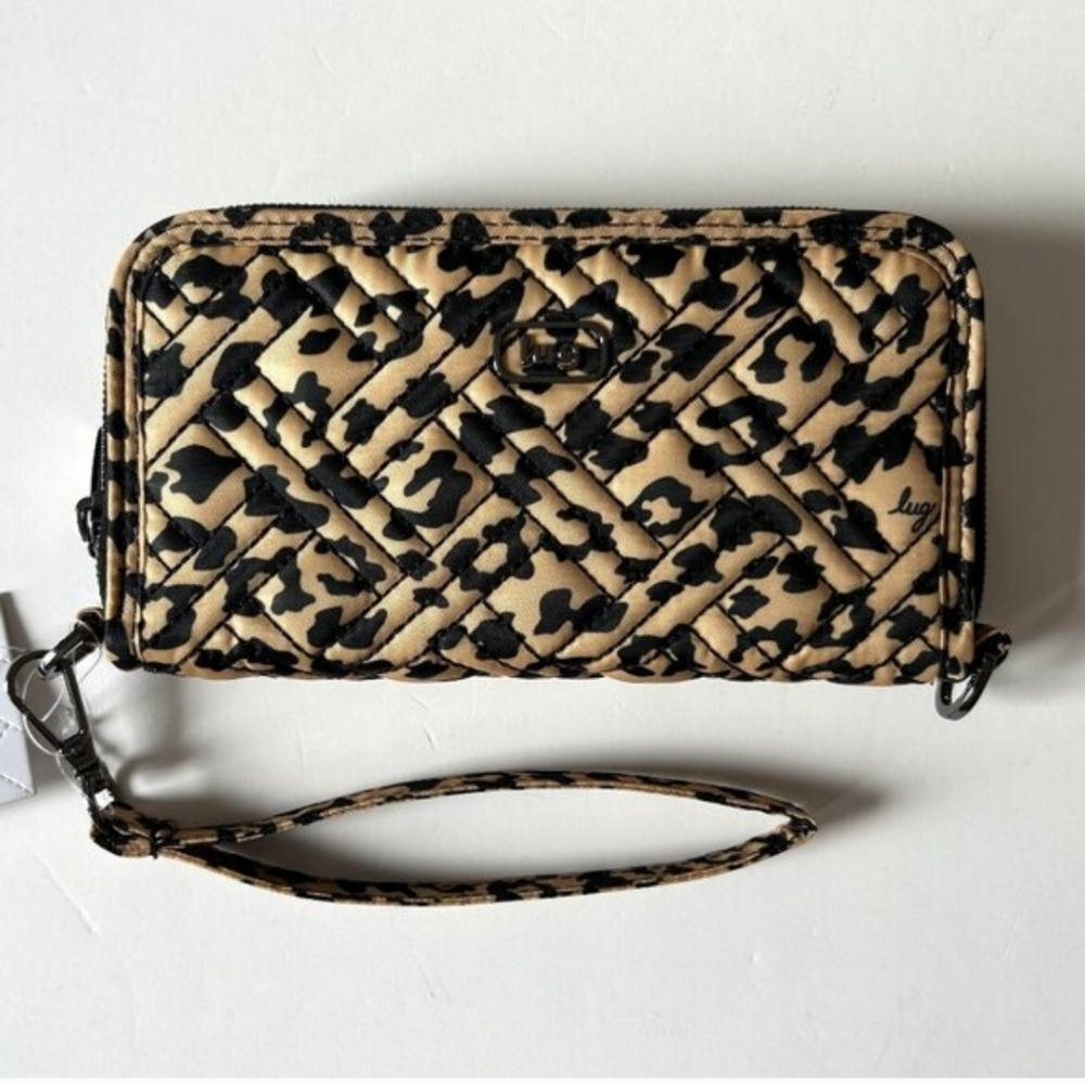 Lug Spotted Leopard Whirly RFID Wristlet Wallet - Picture 5 of 7